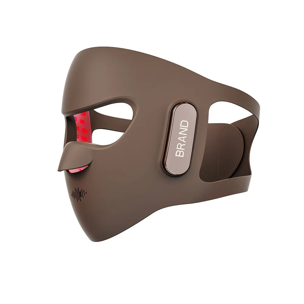 Custom Advanced Red Light Therapy Mask with 5 Photon Modes Lightweight Silicone 3D LED