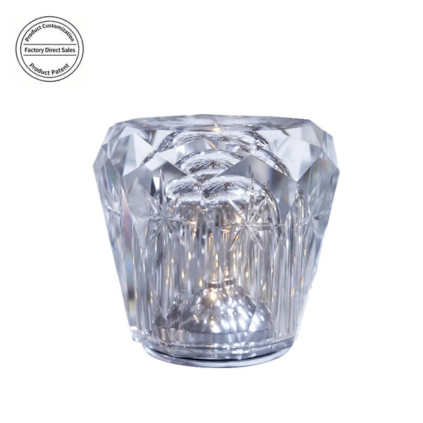 Gift Cordless Rechargeable Table Lamp Kit Customized Crystal Small Table Lamp for Bar