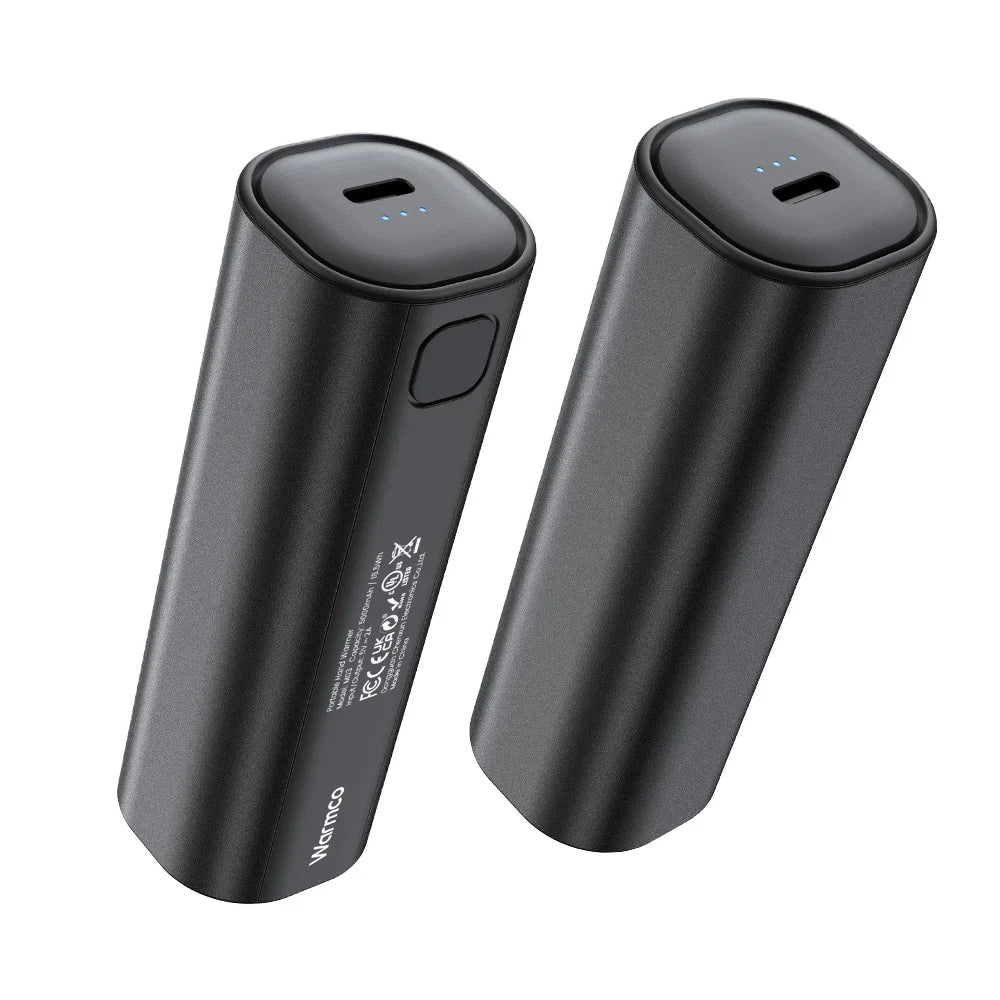 Warmco M02 Mini Heaters USB Hand Warmers 2 Pack 5000mAh Portable Magnetic Electric Hand