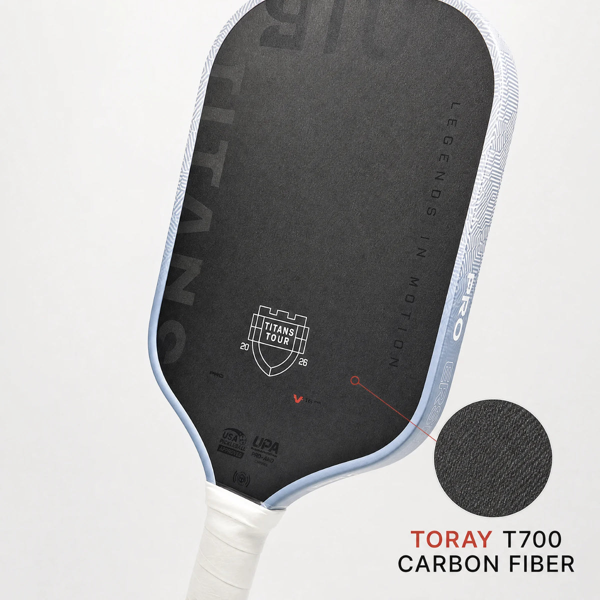 Professional T700 Carbon Fiber Pickleball Paddle, High Spin Control Performance Paddle,