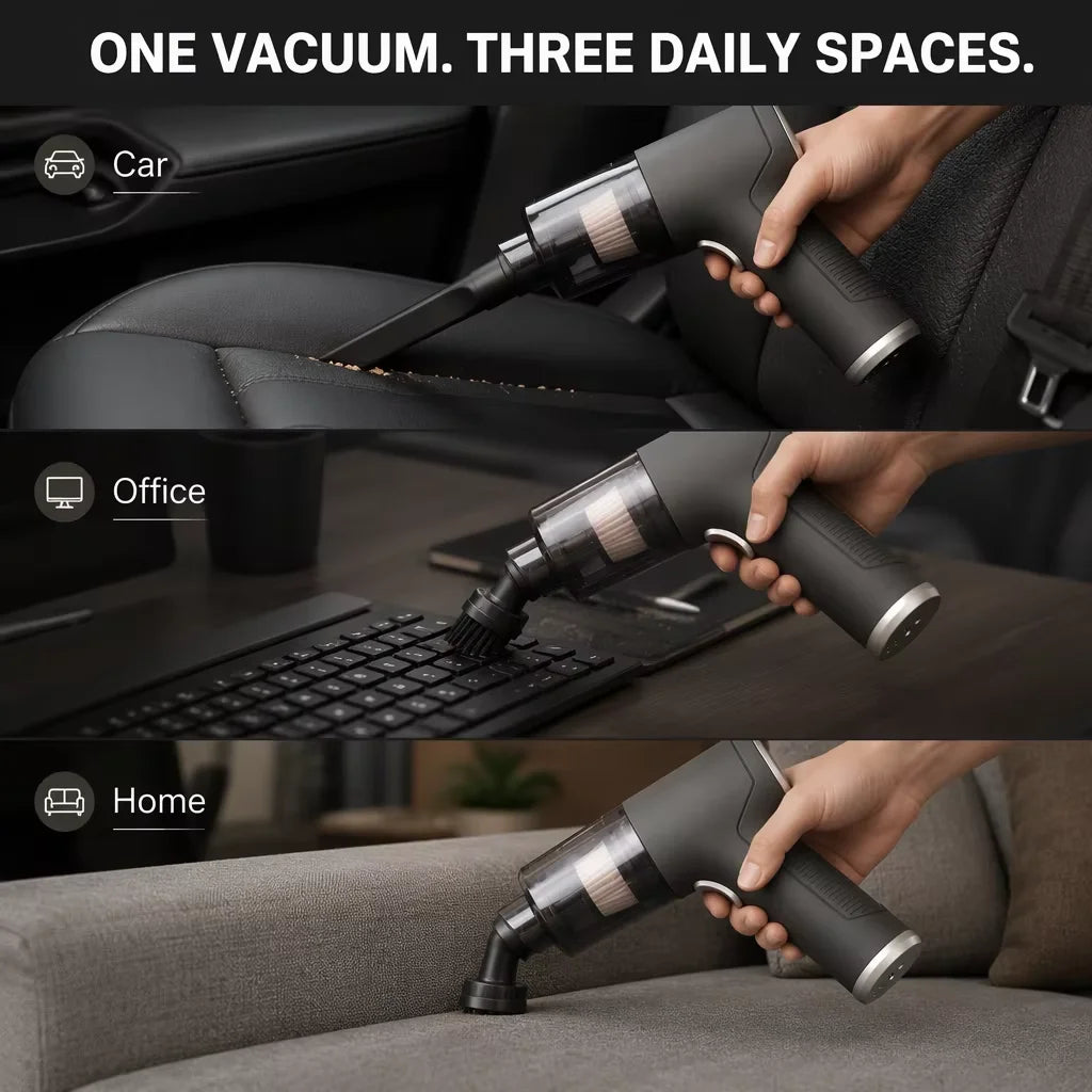 Portable 7.4V High Pressure Cordless Handheld Vacuum Cleaner Car Vacuum Cleaner for Car