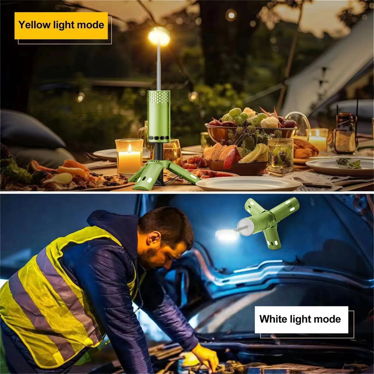 Portable LED Light Outdoor Camping Rechargeable Hiking Backpacking Emergency Garden