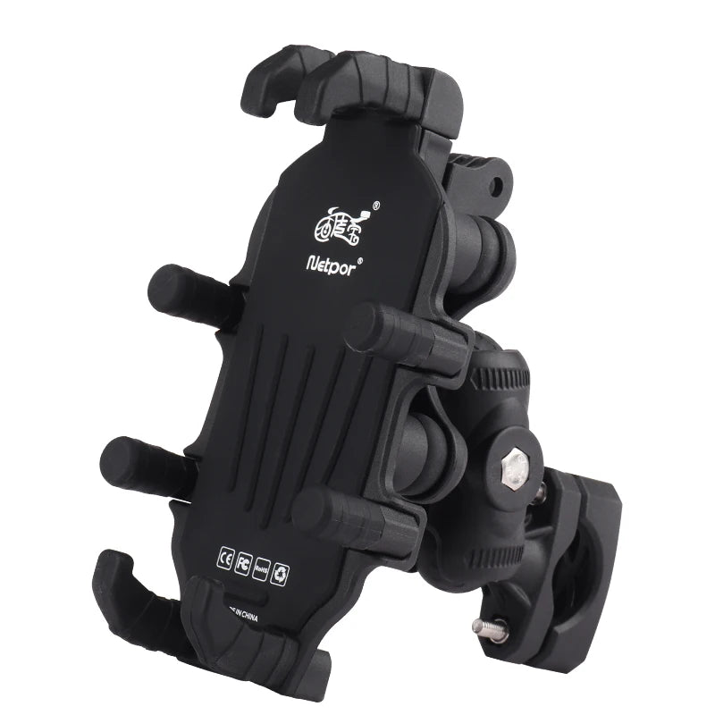 Cycling Shock-Absorbing Anti-Shake Octopus-Style Nylon Handlebar Fix Phone Mount