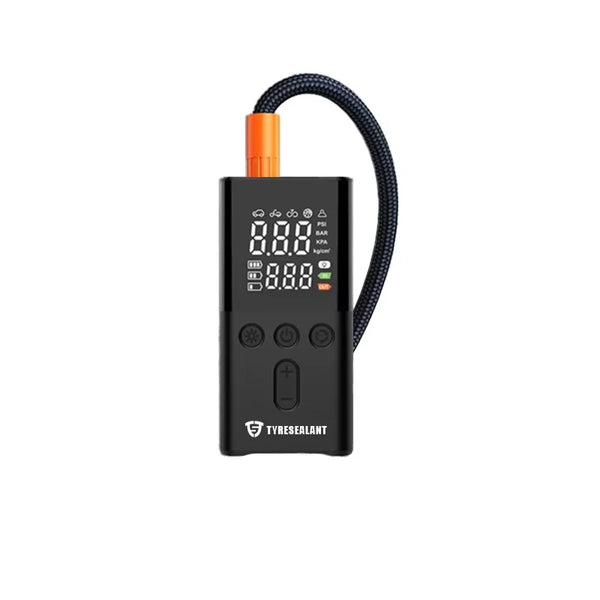 Portable Digital Tire Inflator with Pressure Gauge, Auto Stop, LED Light, Emergency