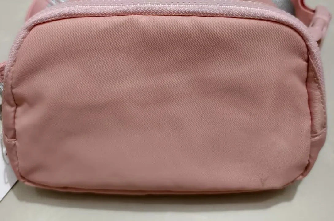 Women'S 1L Nylon Sling Bag Adjustable Waist Fanny Pack Hip Bag Yoga Sports Crossbody Bag