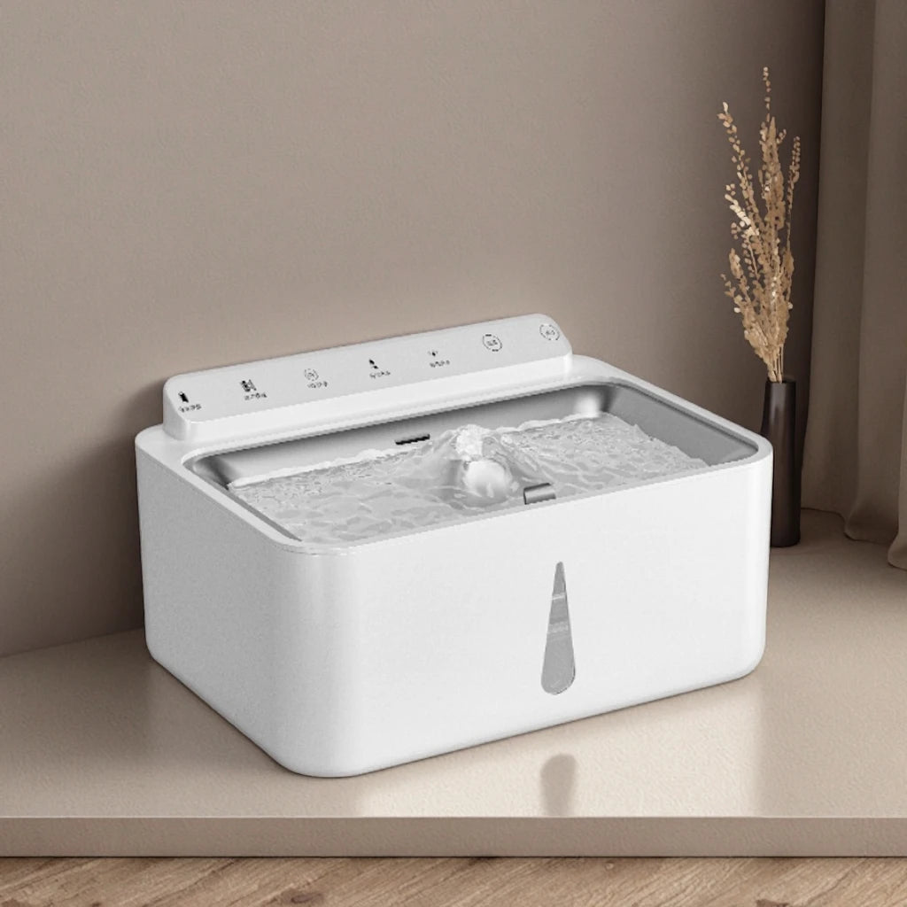 Eco-Friendly ABS Pet Water Dispenser Smart Dog Cat Water Bowl Stainless Steel Fountain