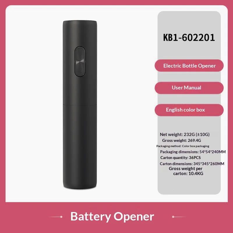 Electric Wine Bottle Opener with High-End Base Set Fully Automatic Screwdriver Wine