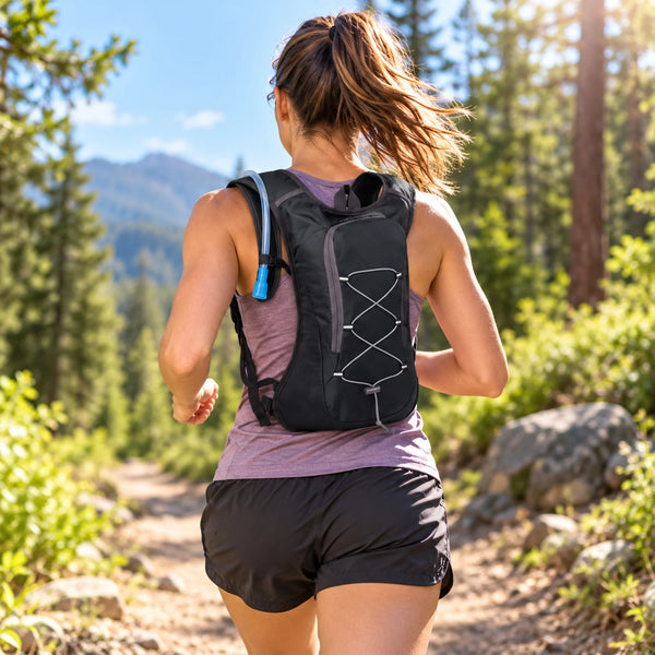 Waterproof Hydration Backpack Ultralight Cycling Vest with Reflective Trim Water Bladder