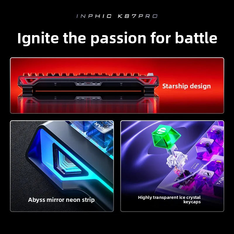 K87PRO Mechanical Keyboard USB Wireless Wired Three-Mode Customized E-Sports Gaming