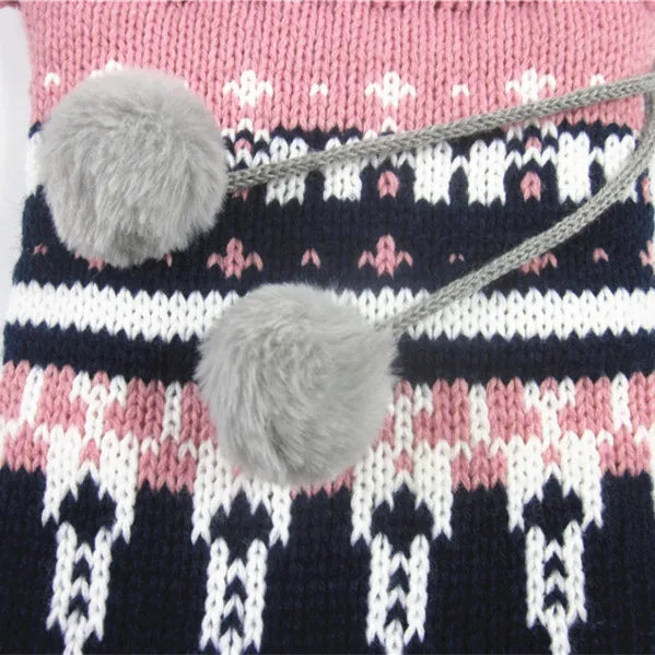 Oversize Custom Knit Christmas Stocking Holiday Hanging Decoration Supplies Unique