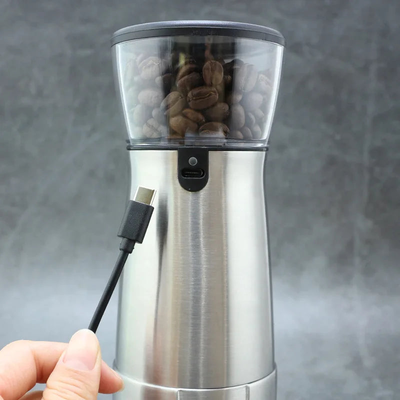 Kaideli 910 Household Electric Portable USB Rechargeable Stainless Steel Ceramic Burr