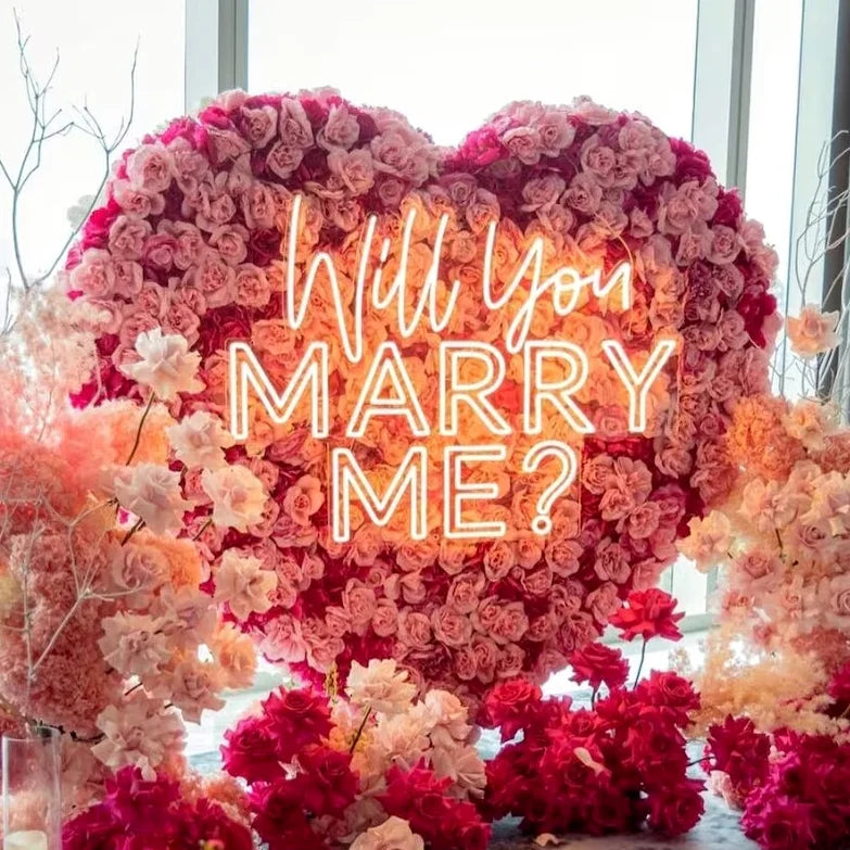Custom Neon Sign Will Marry Me Led Sign Board Led Neon Sign Letters for Outdoor Wedding