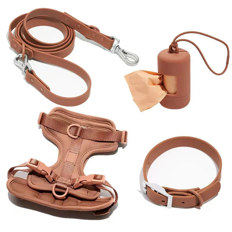 Practical Waterproof Tactical Dog Harness No-Pull Design with PVC Nylon Oxford for Large