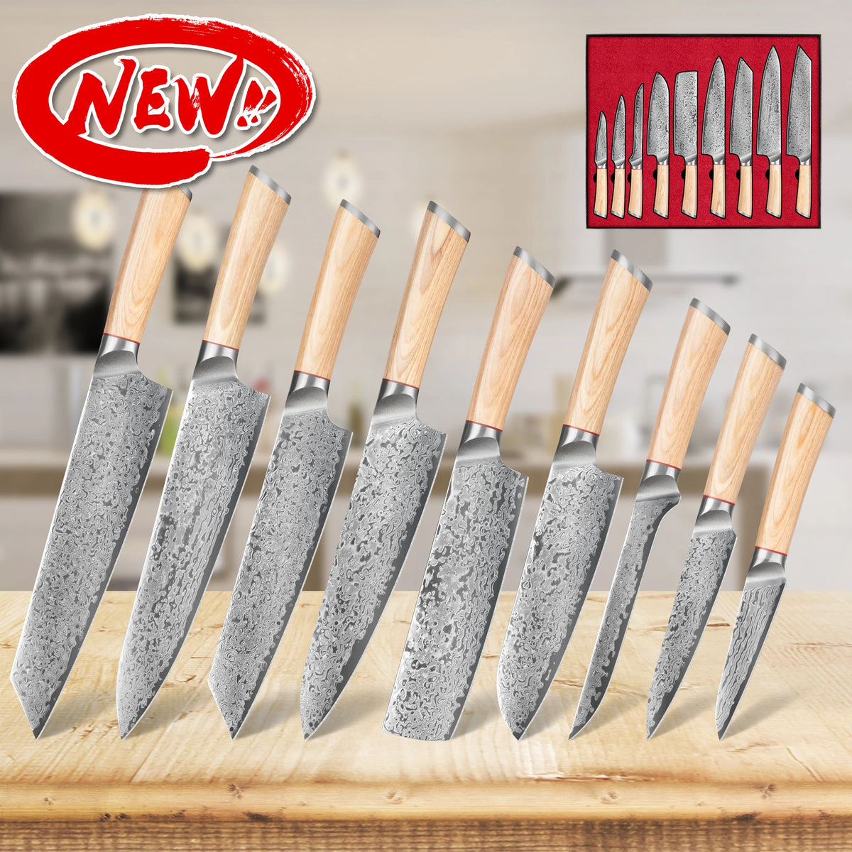10% Off Top Selling 67 Layers Vg10 Japanese Kitchen Knives Damascus Chef Knife Set