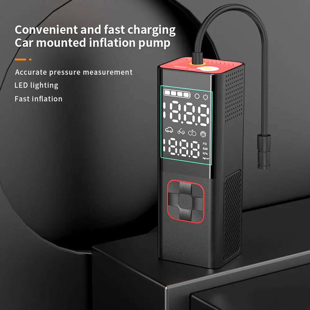 Portable Wireless Tire Inflator 35L/Min Car Air Pump Digital Cordless Compressor 12V Auto