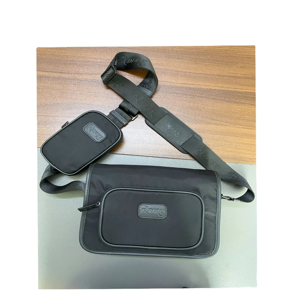 Cross Body Sling Airport Money Bag Teal Leather Sports Belt Fanny Bag Waist Bags for Men