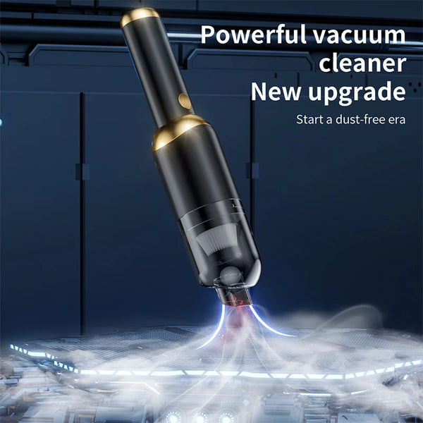 Handheld Mini Cordless Car Vacuum Cleaner with 13000Pa Suction 4000mAh Battery Torch