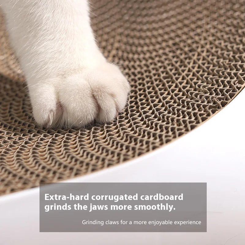Foldable Round Corrugated Attachment Scratcher Kitten Scraper Ball Corrugated Paper Cat