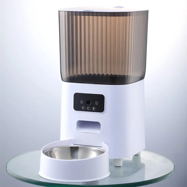 Automatic Cat Feeder with Camera 5L Dual Pet Timed Electric Smart APP Food Feeding