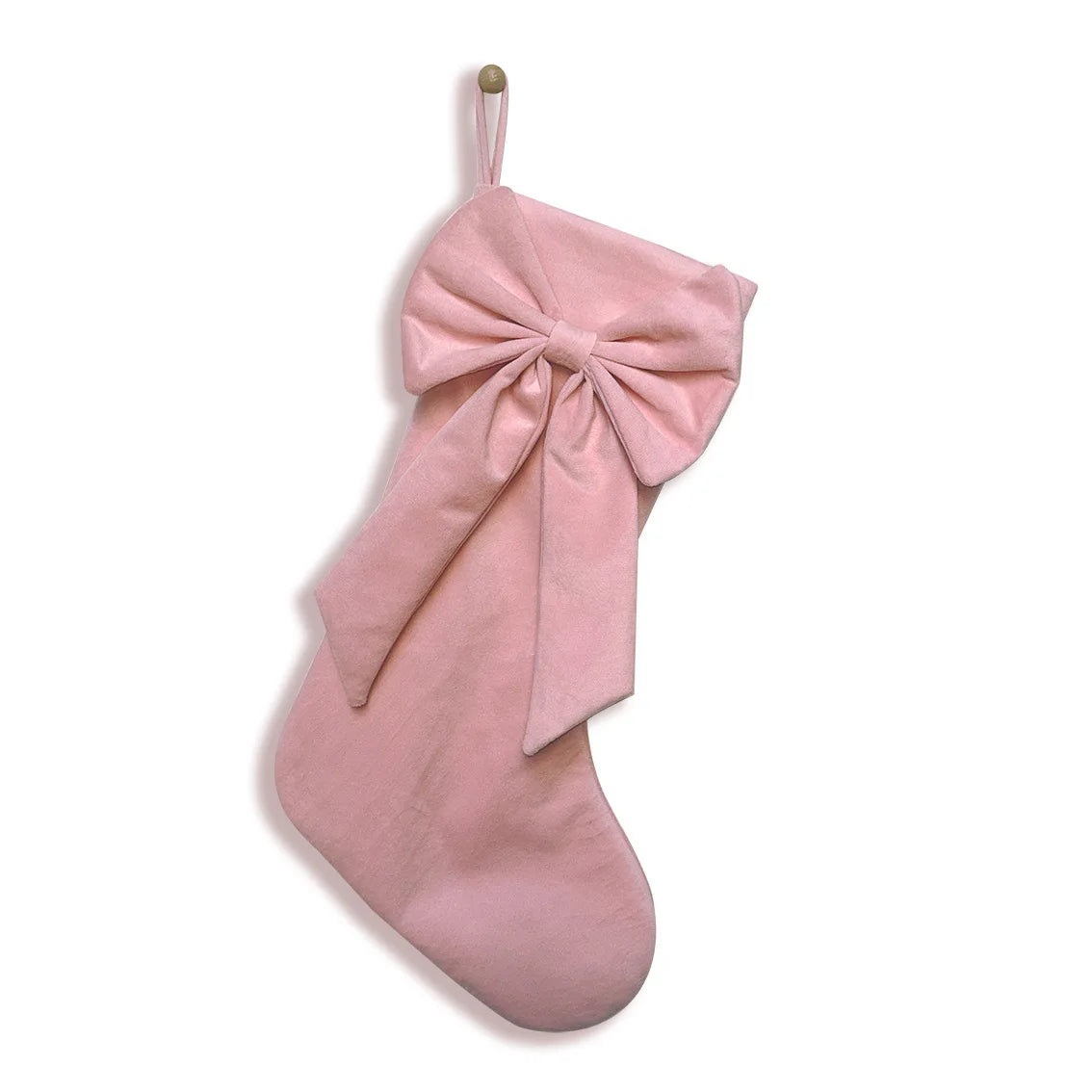 Highly Cute and Playful Bow Velvet Durable Eco-Friendly Christmas Stockings for Home