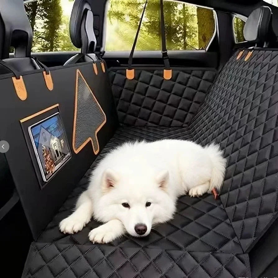 New Waterproof Dog Car Seat Cover 6-IN-1 600D Oxford Fabric Pet Back Seat Mat Scratch
