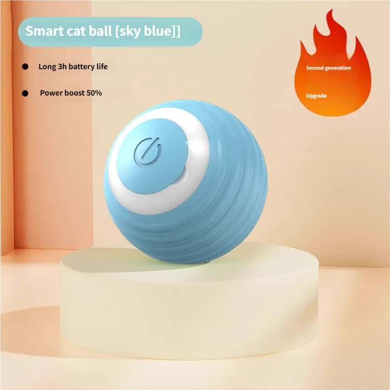 Electric Automatic Modern TPR Bite-Resistant Bouncing Ball Chew Toy