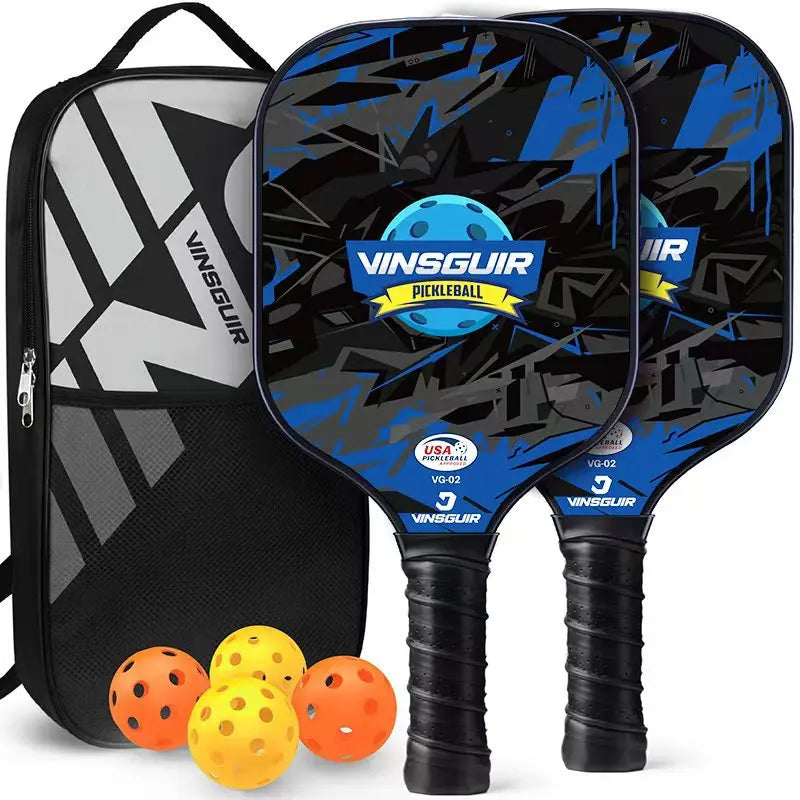 Pickleball Paddle Training Set with Honeycomb Core Full Fiberglass 13.5mm Thickness