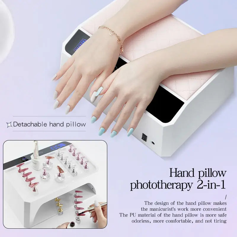 178W UV LED Nail Lamp Two Hands Large UV Light Professional Gel Nail Polish Fast Drying