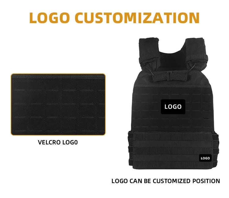 Customizable Men'S Fitness Training Vest Oxford Material Adjustable Weighted Vest