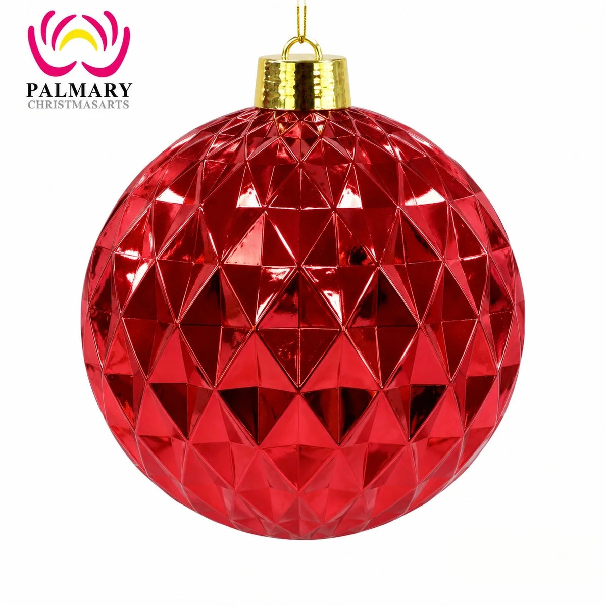 Handmade Plastic Ball Ornament Set Indoor Christmas Decoration With Shiny Finish For Tree