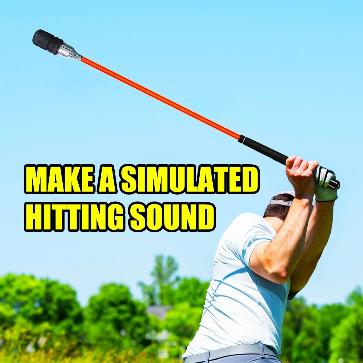 Golf Swing Trainer Sound Rhythm Release Swing Training Stick First Gear Integrated