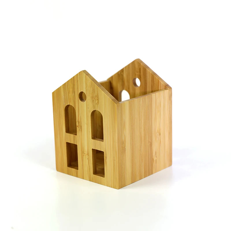 Creative Fancy Modern Recyclced Bamboo Wood Desk Organizer
