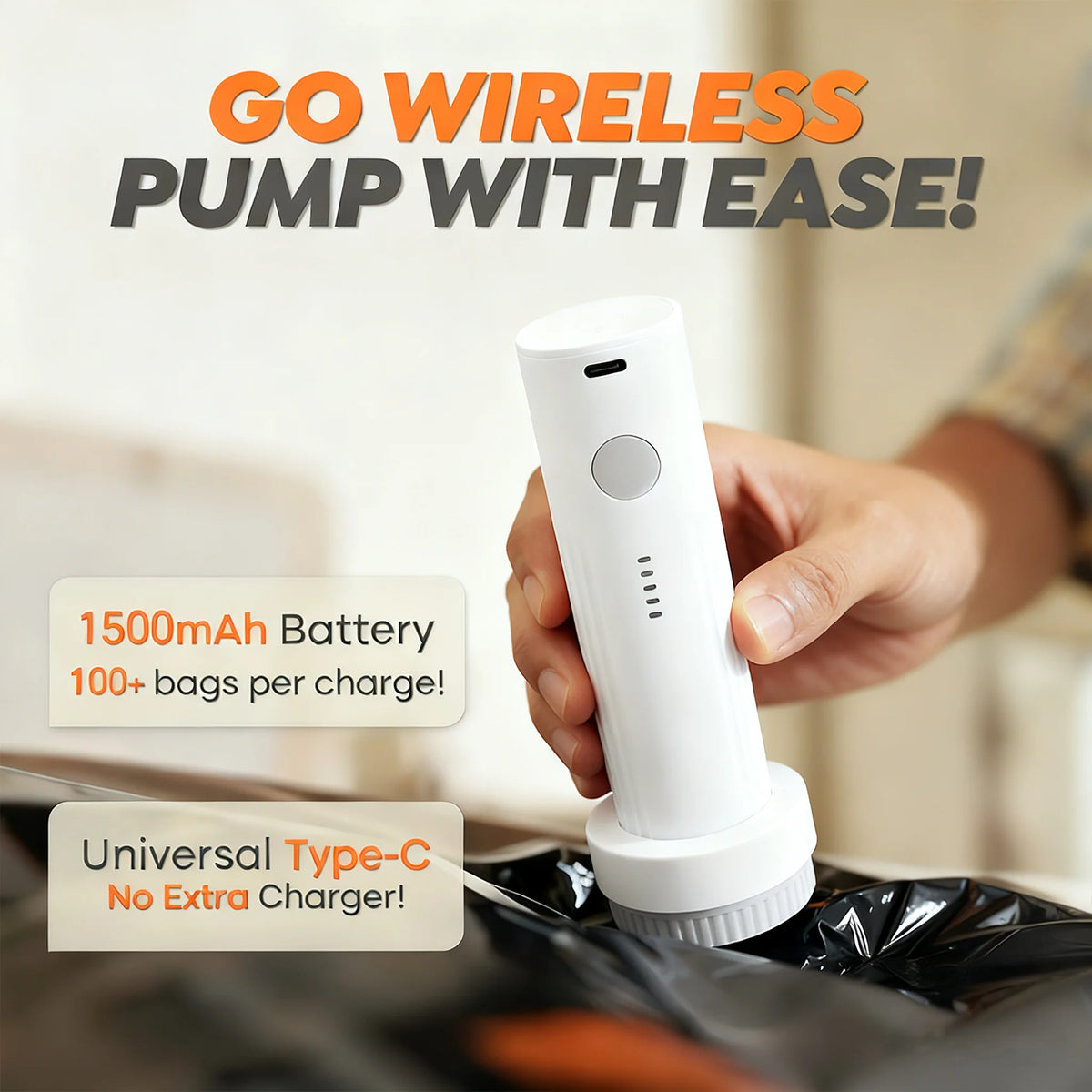 G-Heavy Duty Eco-Friendly Flexible Vacuum Compression Bag High-Power Pump Multifunctional