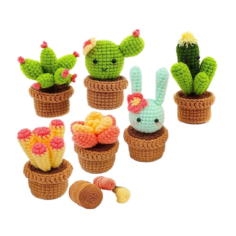 New Exquisite Hand-Woven Full Crochet Starter Kit for Beginners Artificial Style Home