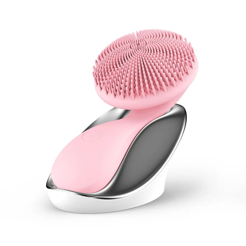 Rechargeable Vibrate Exfoliate Sonic Electric Facial Cleansing Brush Waterproof Face
