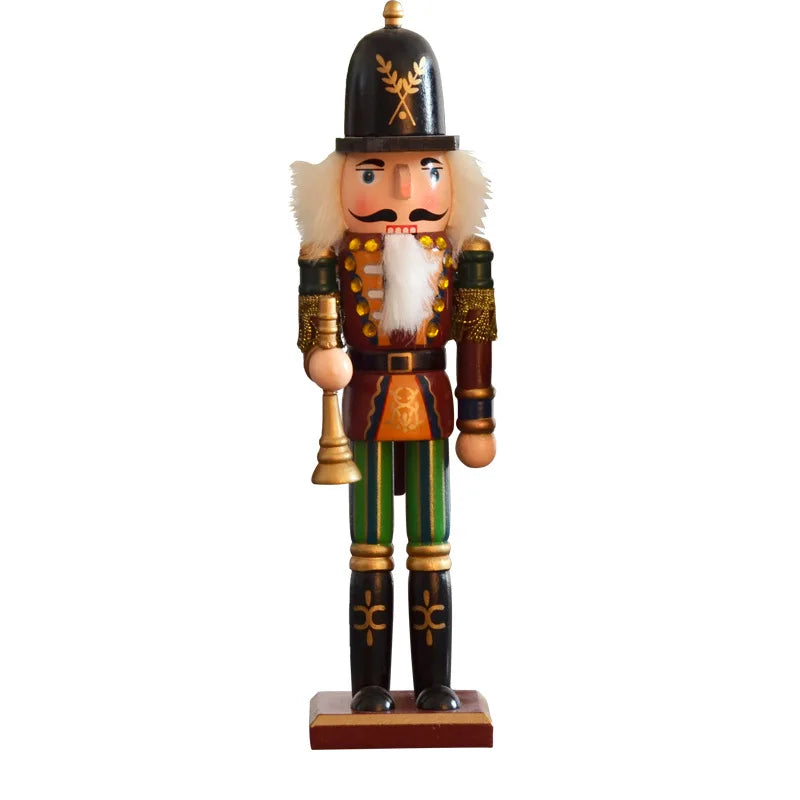 Small Trial Order Accepted Hand-Painted Wooden Nutcracker Soldier for Christmas Home