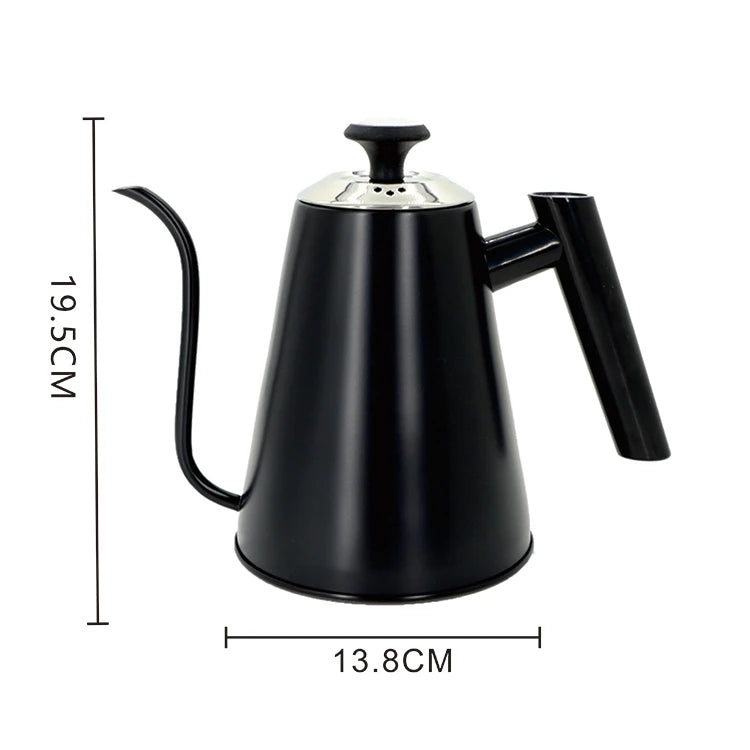 Stove Top Gooseneck Kettle for Coffee Tea With Thermometer Stainless Steel Bottom Pour