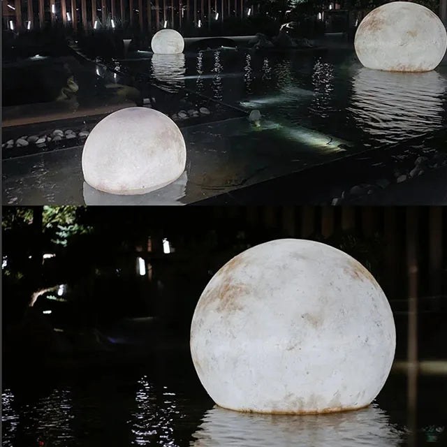G-Lights Bespoke Creative Globe Moon Hanging Pendant Lamp LED 3D Printing Moon Chandelier
