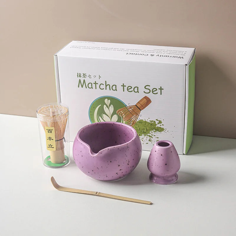 Ceramic Matcha Whisk Set Lightweight Matcha Tool Kit