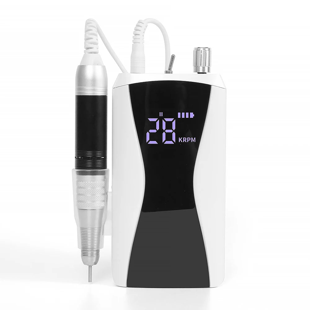 Nail Drill Machine 35000rpm Professional Electric Rechargeable Portable Nail Drill