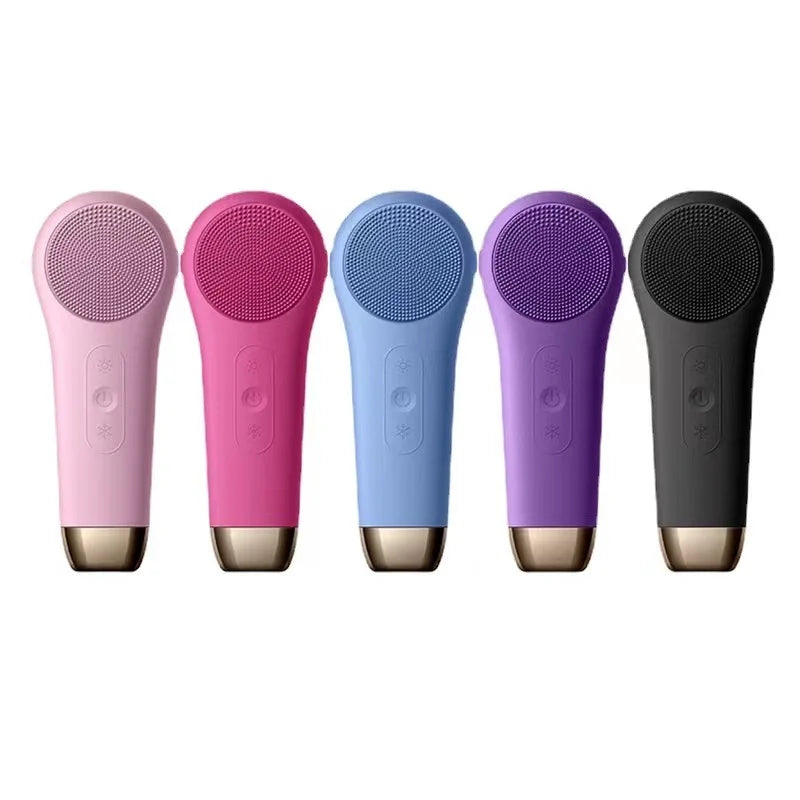 Waterproof Rechargeable Ultrasonic New Electric Vibrating Sonic Silicone Facial Cleansing