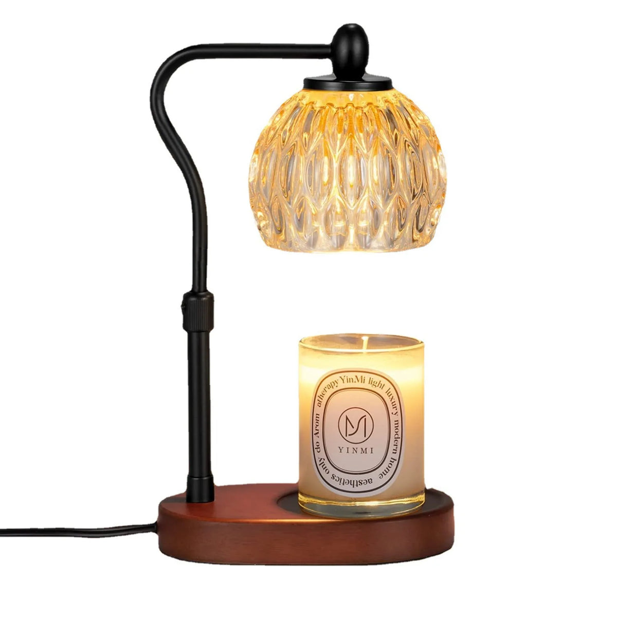 Candle Warmer Lamp with Dimmer Timer Electric Light Vintage Dimmable Wax Melting Lamp
