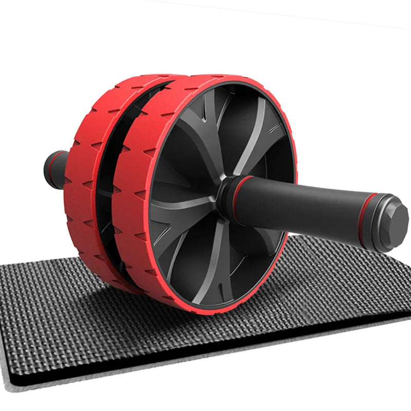 EVA Ab Roller with Double Plastic Wheels and Anti-Slip Design for Home Fitness