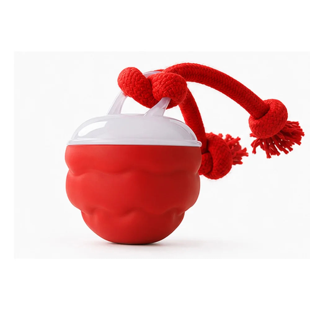 Custom Smart Automatic Rolling Ball Electric Interactive Nylon Rope Sound Ball Lovely Pet