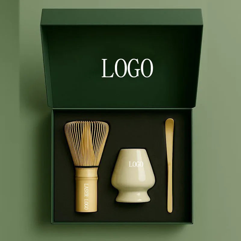 Customization Magnetic Closure Gift Box Professional Matcha Kit Luxury Japanese Chawan