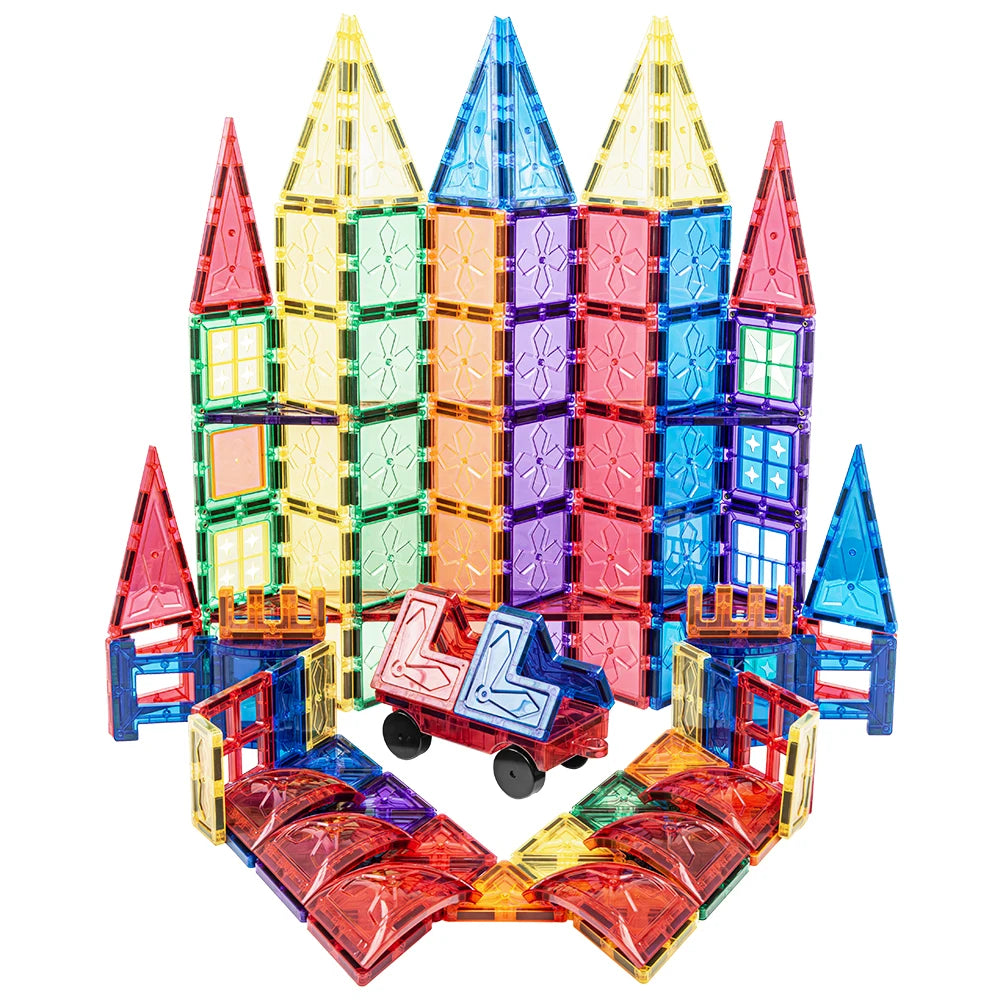 Magnetic Building Blocks STEM Educational Magnet Toys Building Strongest Magnetic Tiles