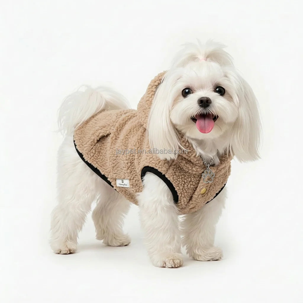 Cotton Dog Vest for Autumn and Winter, Cozy Pet Outfit