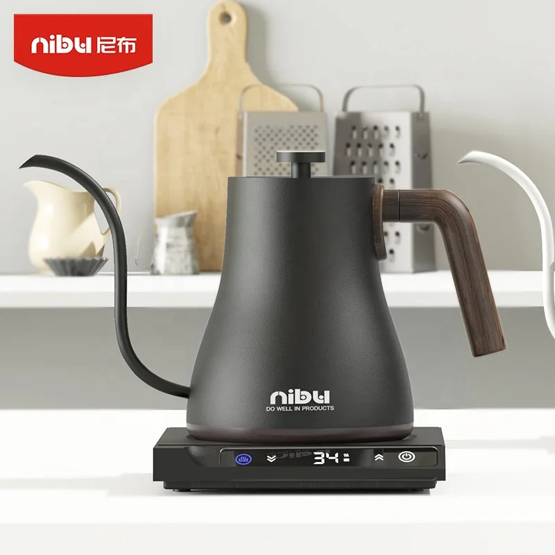 Drip Coffee Kettle Hand Brewed Pot Gooseneck Pour Over Electric Coffee Kettle