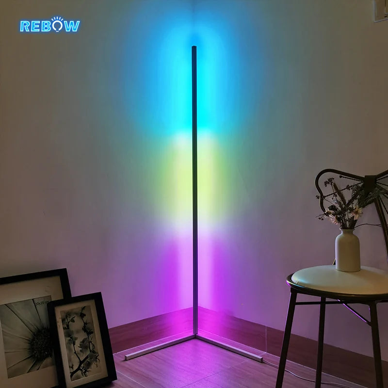Home Decor Standing Outdoor Decorative Tripod Modern Corner Led Shelf Corner Floor Lamp