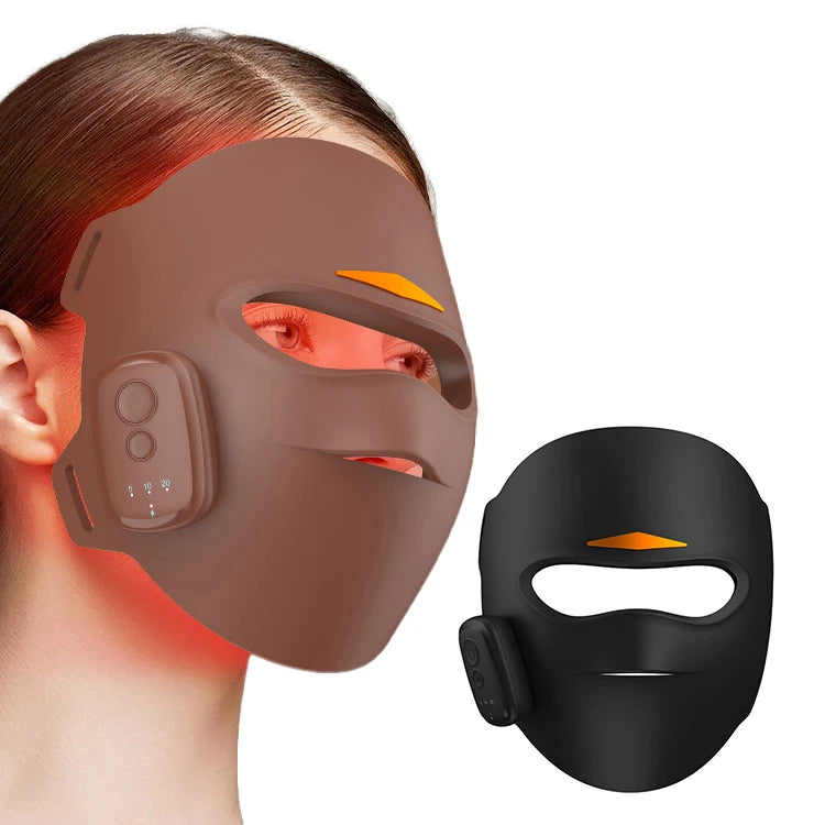 3D Ergonomic LED Face Mask with 336 LED Beads for Home Beauty Routines